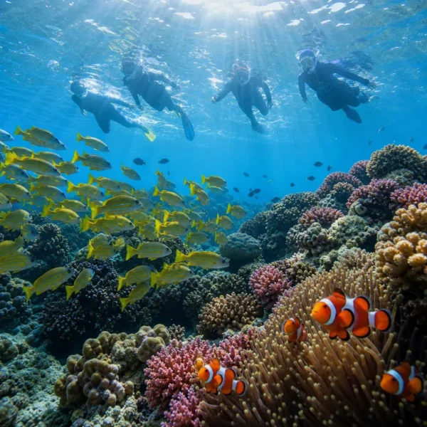 Snorkeling group Mnemba